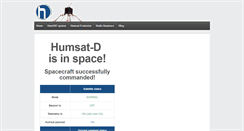 Desktop Screenshot of humsat.org